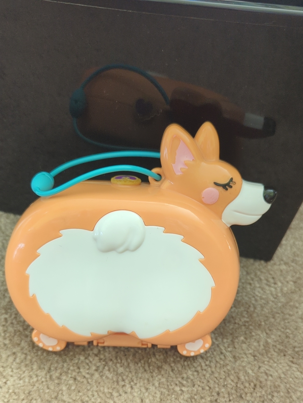 Orange Corgi Carry Case Playset - Polly Pocket Set